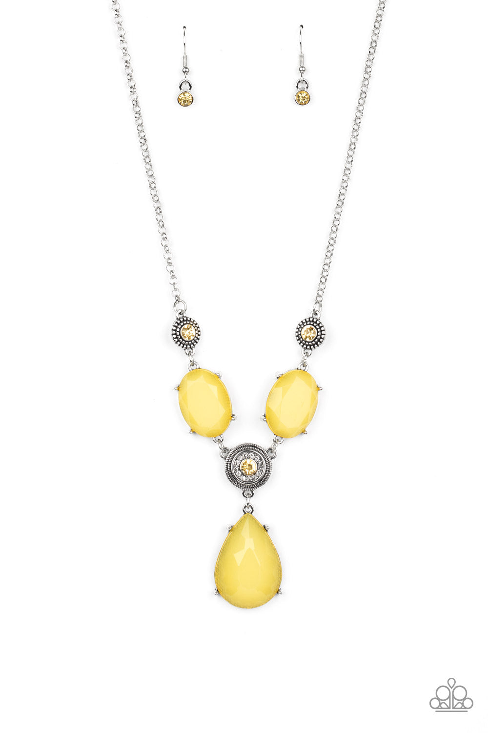Paparazzi Heirloom Hideaway - Yellow Necklace - A Finishing Touch Jewelry