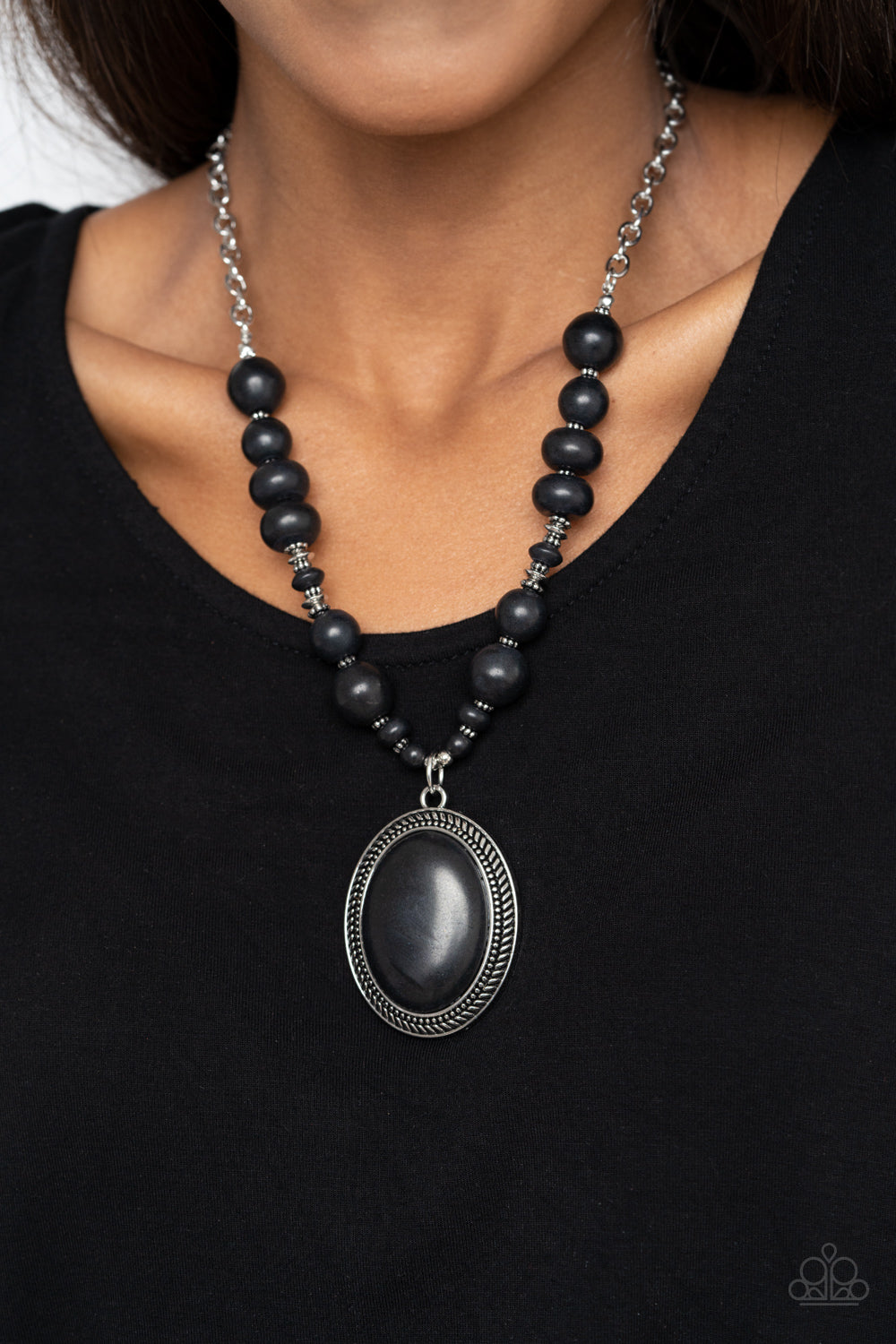 Paparazzi Home Sweet HOMESTEAD - Black Necklace - A Finishing Touch 