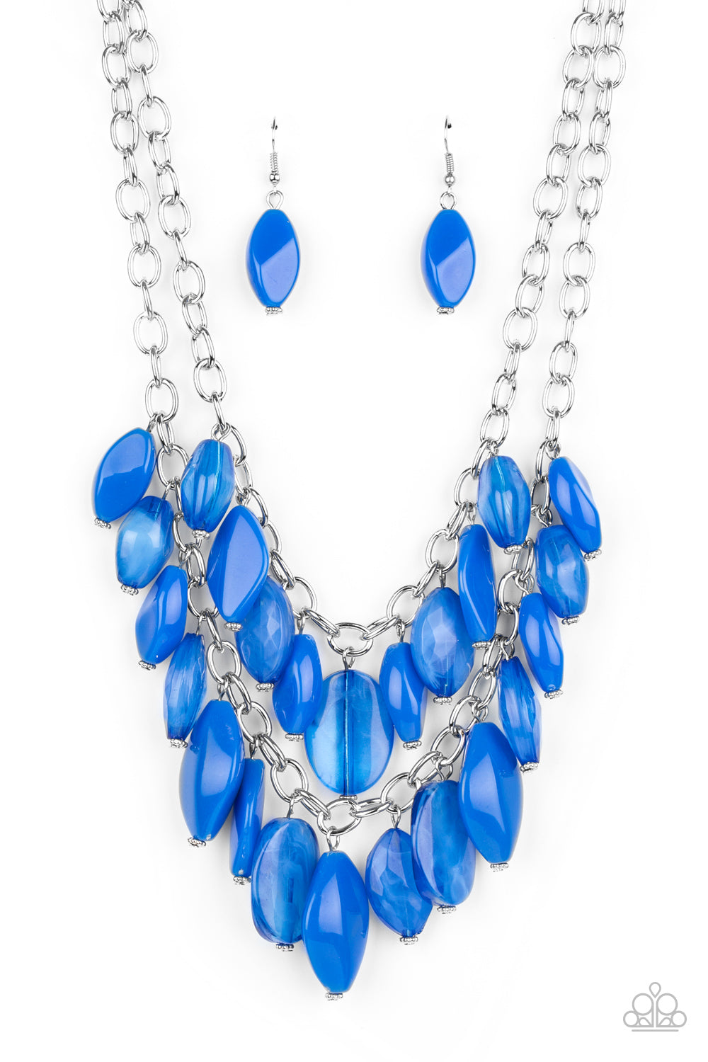Paparazzi Palm Beach Beauty - Blue Necklace - A Finishing Touch 