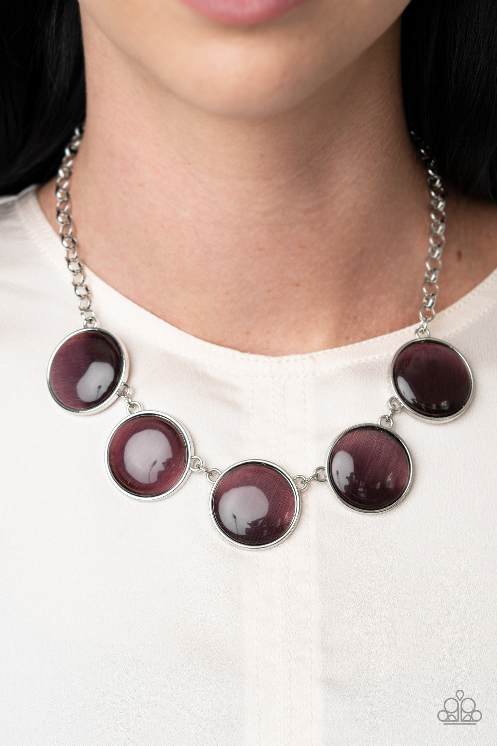 Paparazzi Ethereal Escape - Purple Necklace - A Finishing Touch 