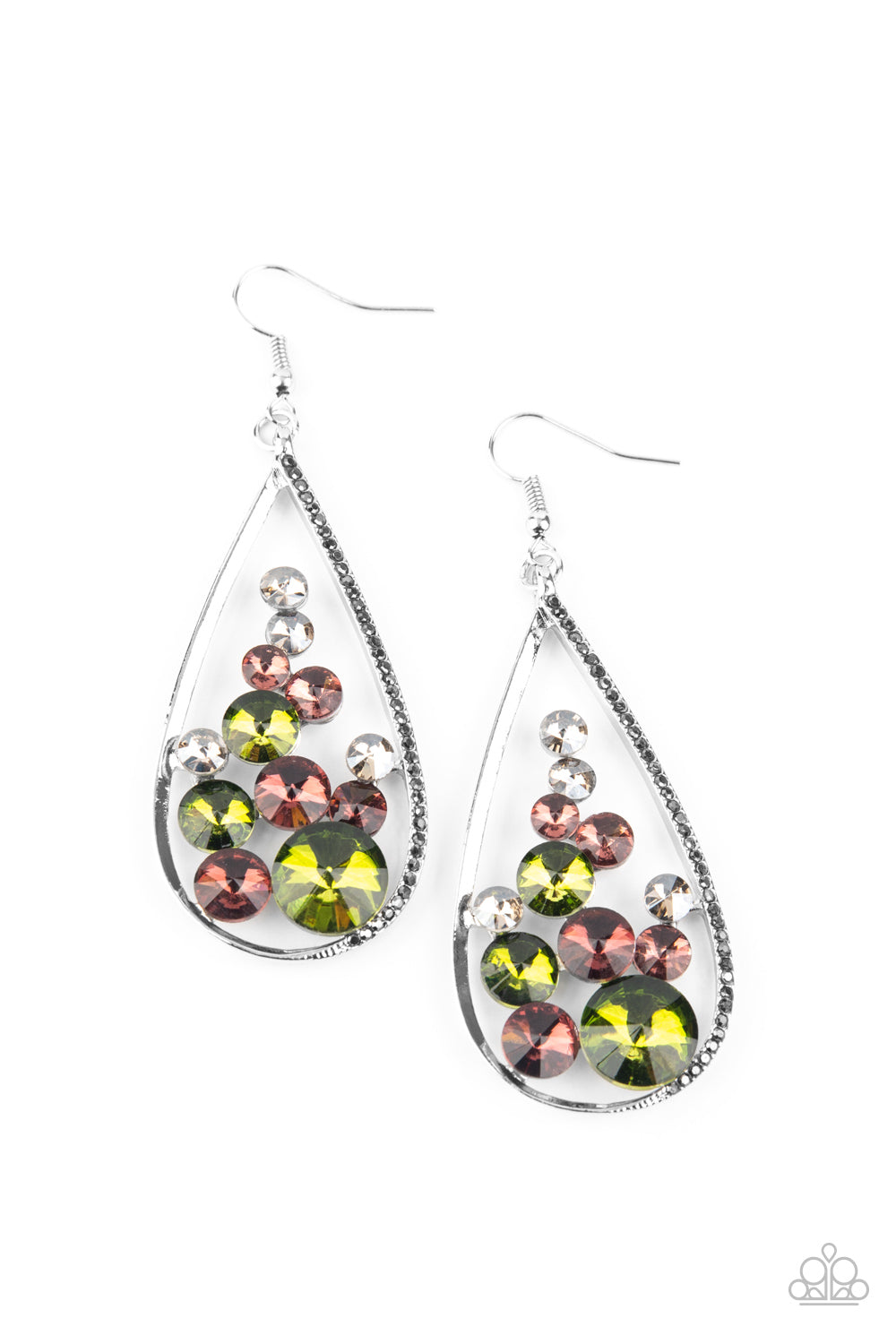 Paparazzi Tempest Twinkle - Multi Earrings - A Finishing Touch Jewelry