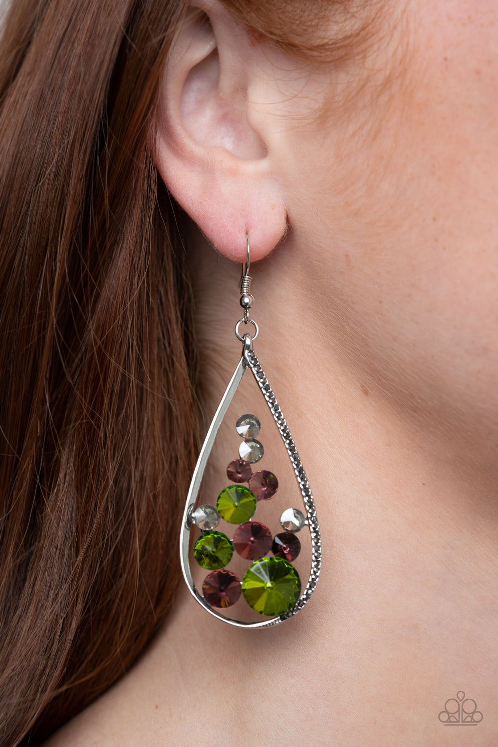 Paparazzi Tempest Twinkle - Multi Earrings - A Finishing Touch Jewelry