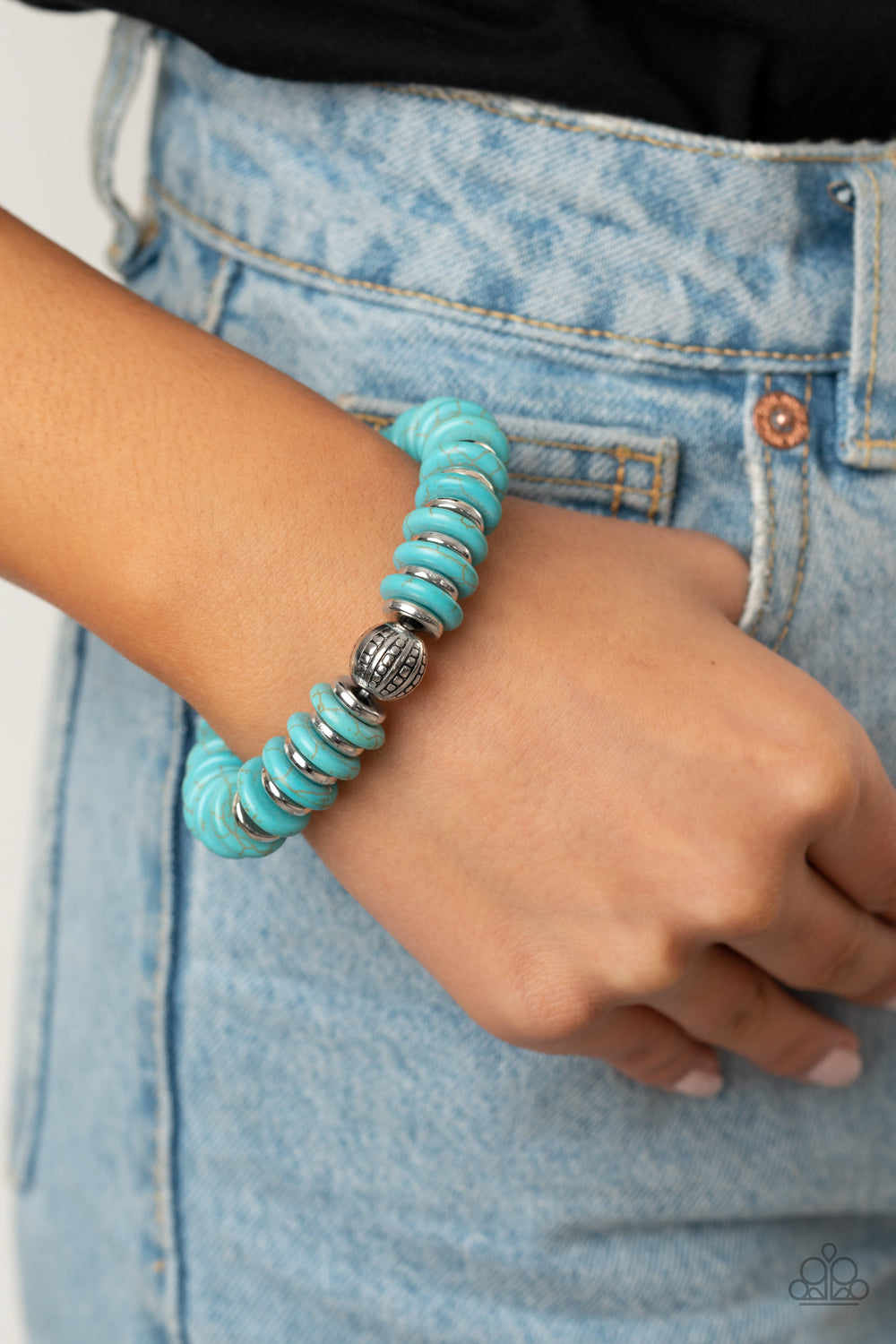 Paparazzi Eco Experience - Blue Bracelet - A Finishing Touch Jewelry
