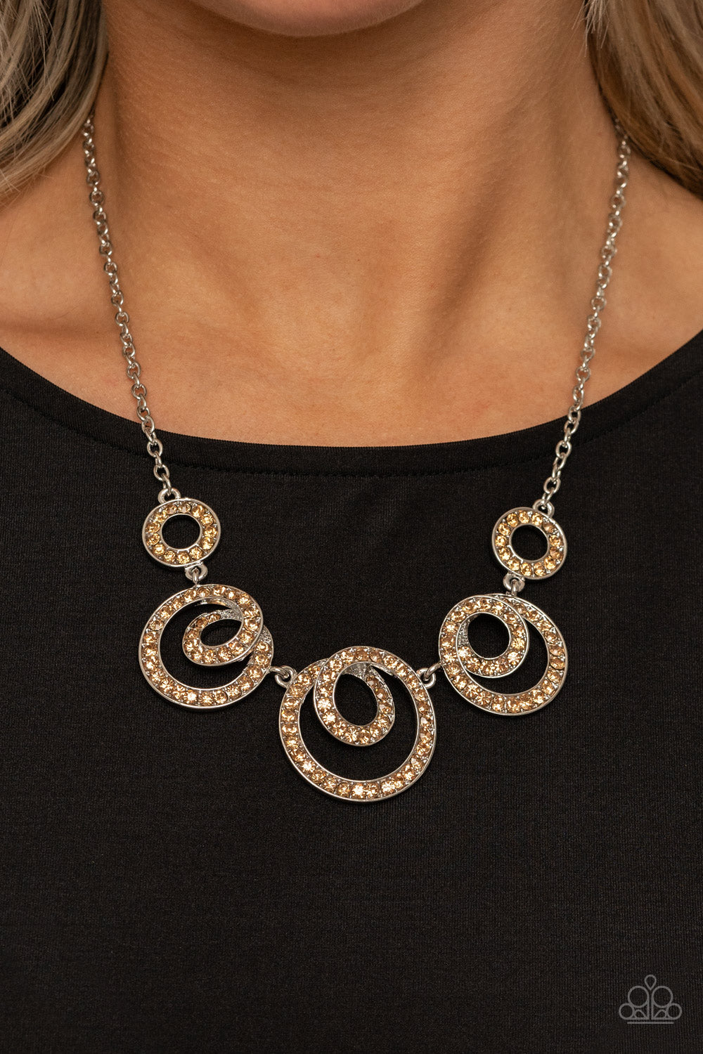 Paparazzi Total Head-Turner - Brown Necklace - A Finishing Touch 