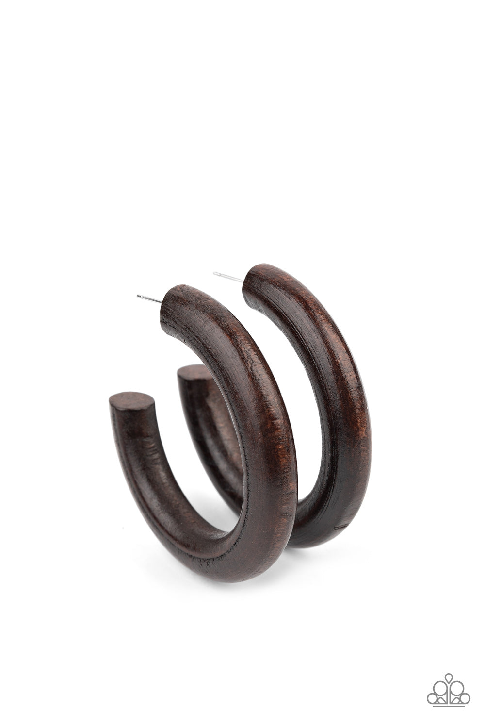 Paparazzi Woodsy Wonder - Brown Wooden Earrings - A Finishing Touch Jewelry