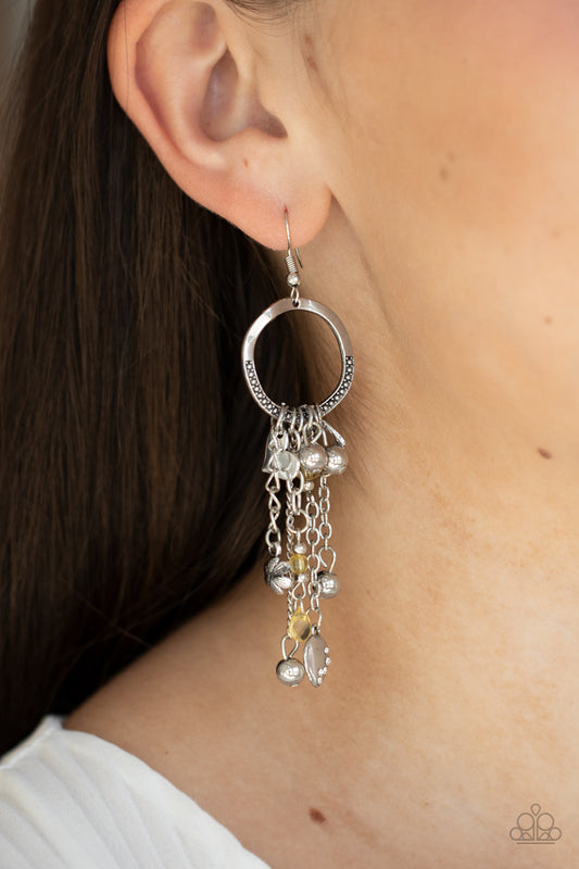 Paparazzi Charm School - Yellow Earrings - A Finishing Touch Jewelry