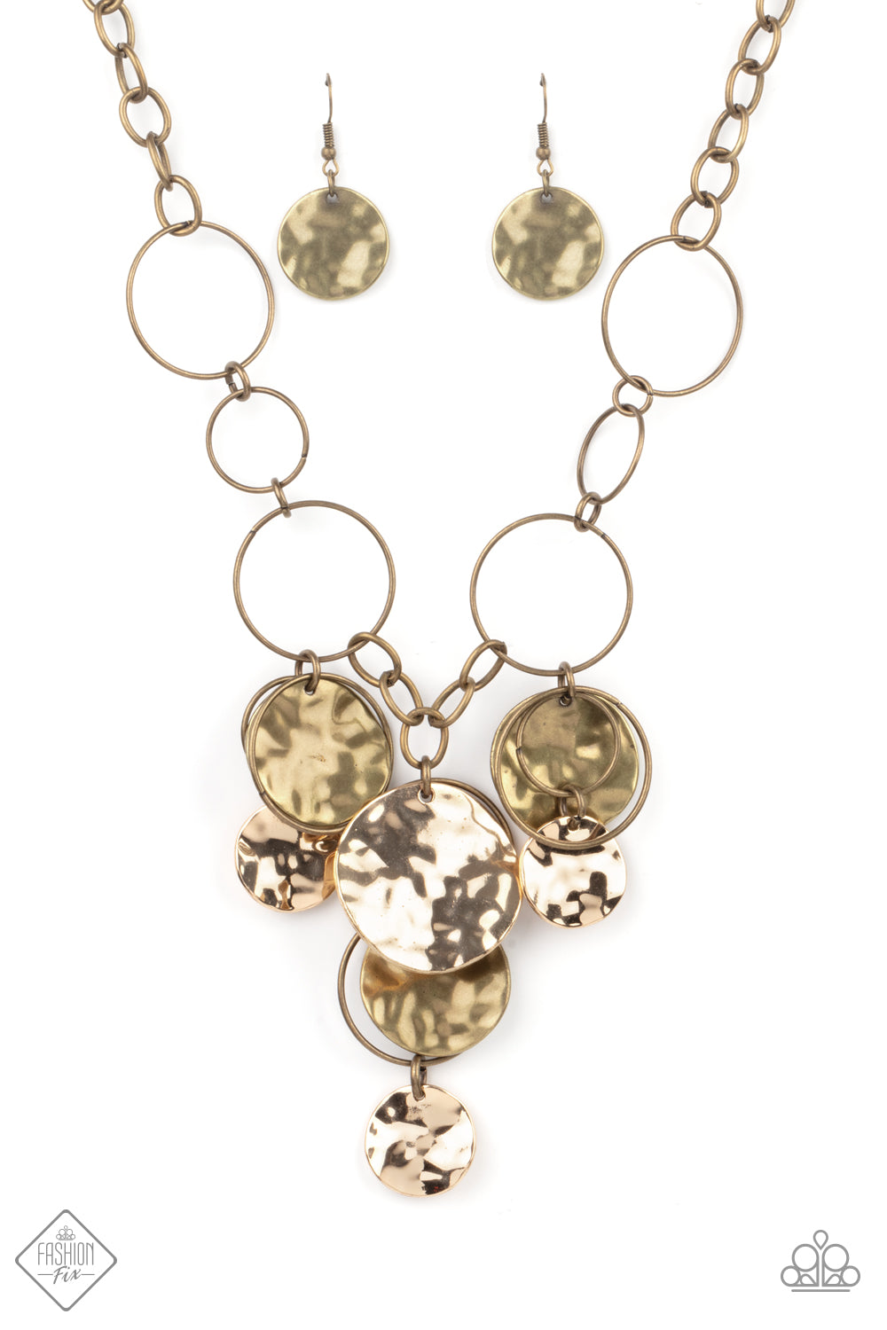 Paparazzi Learn the HARDWARE Way - Brass Necklace - A Finishing Touch 