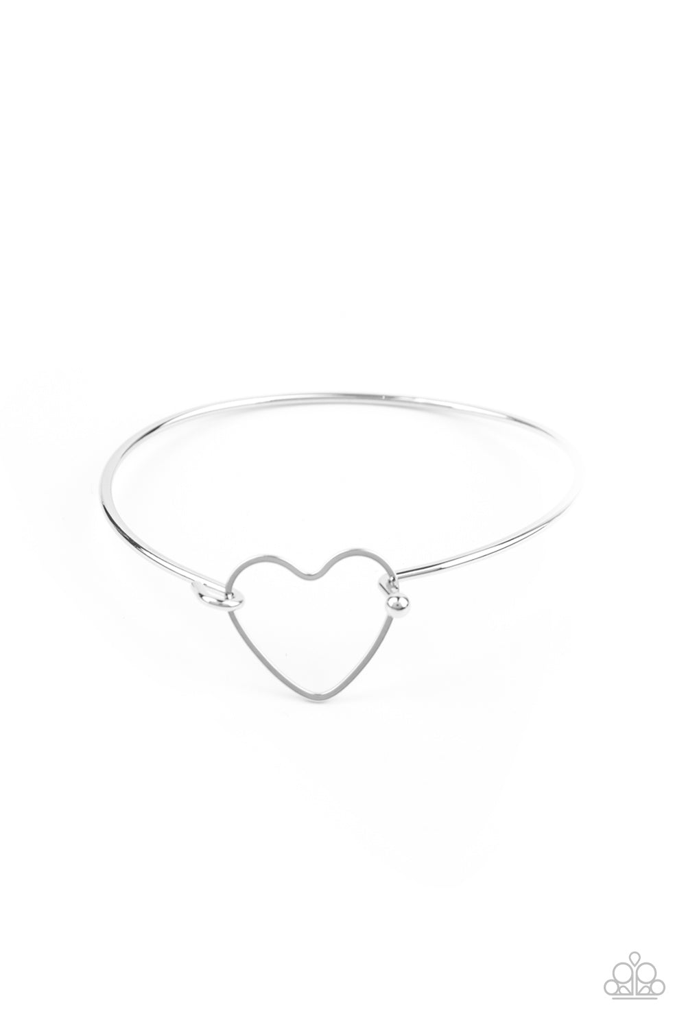 Paparazzi Make Yourself HEART - Silver Bracelet - A Finishing Touch 