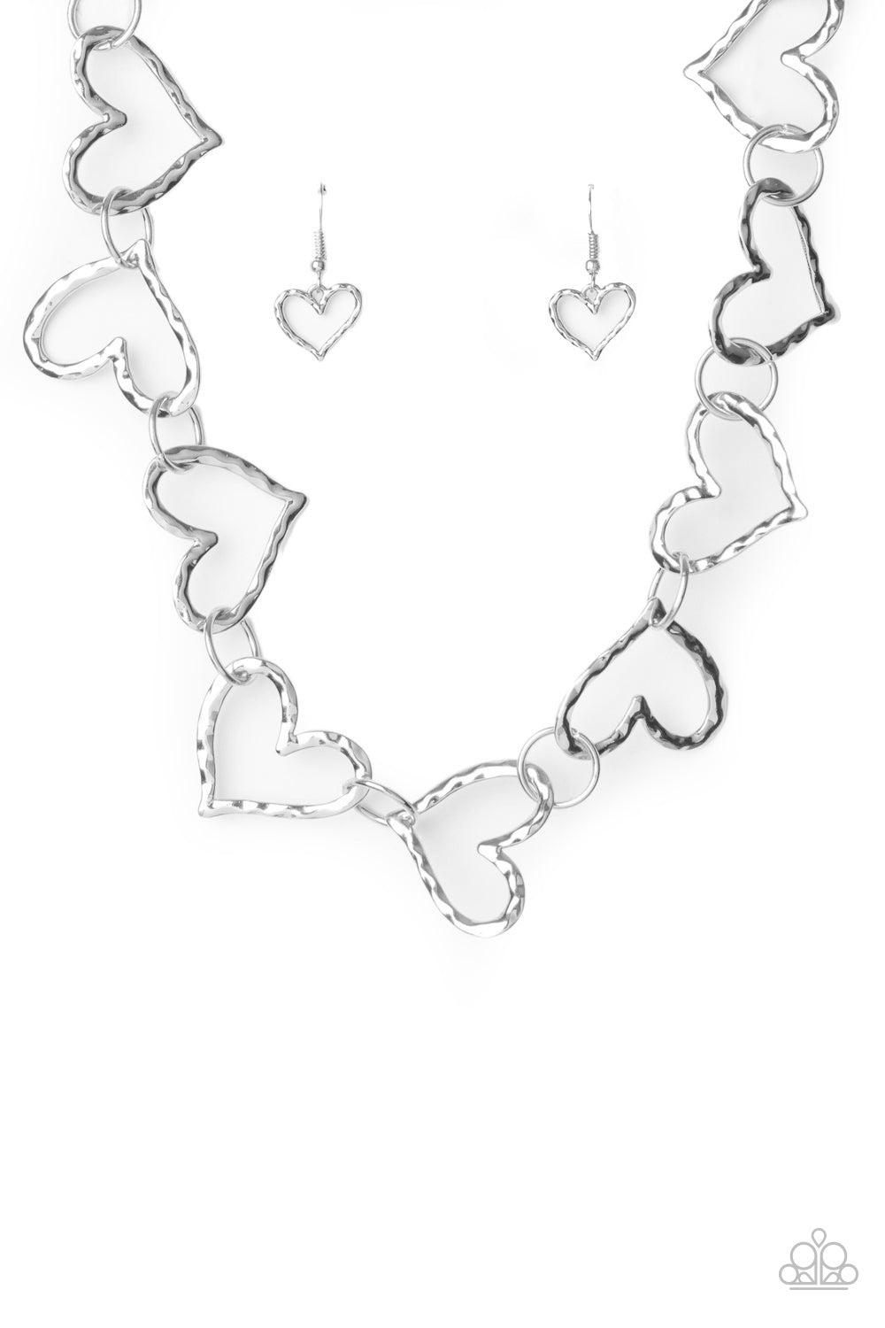 Paparazzi Vintagely Valentine - Silver Necklace - A Finishing Touch 