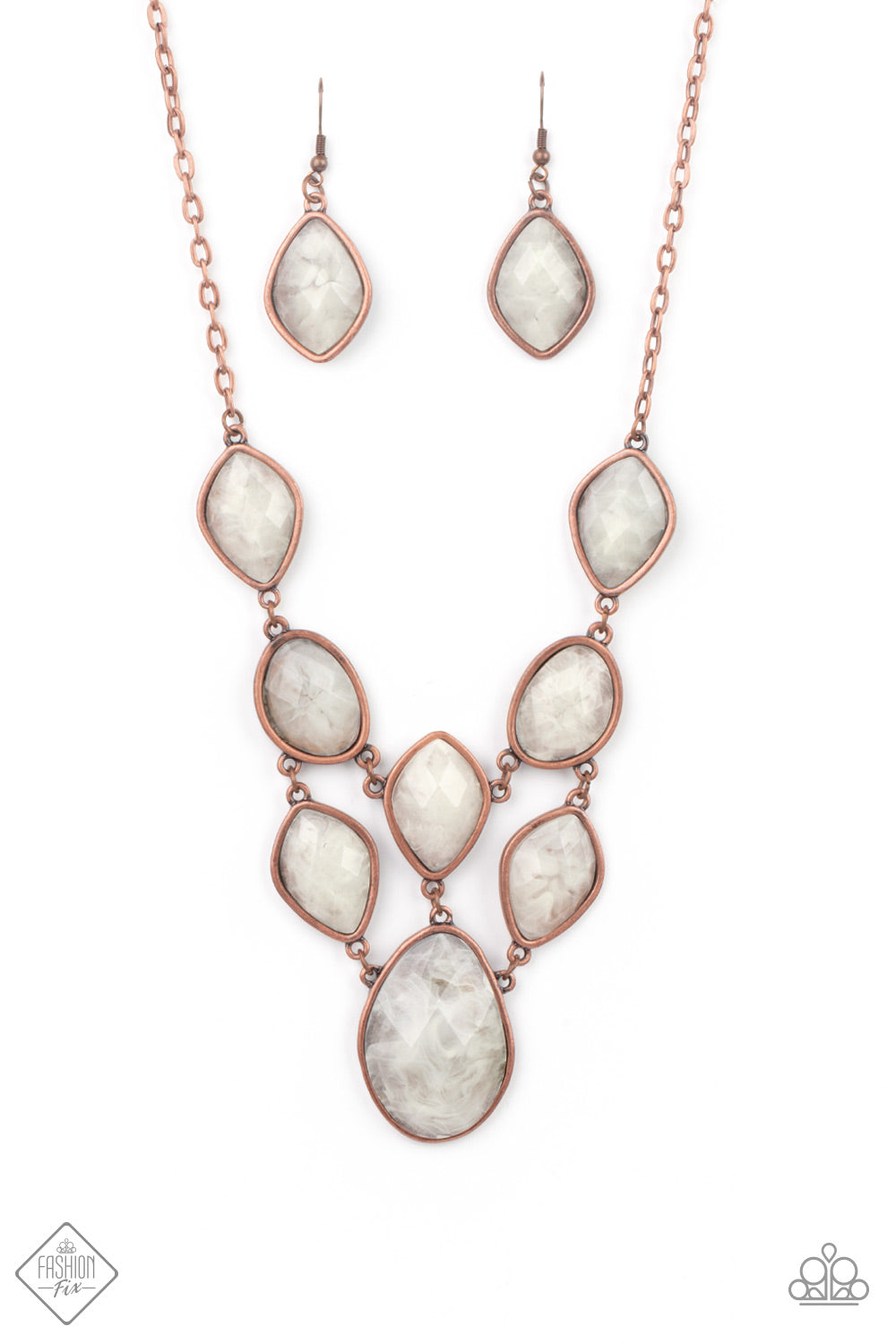 Paparazzi Opulently Oracle - Copper Necklace - A Finishing Touch 