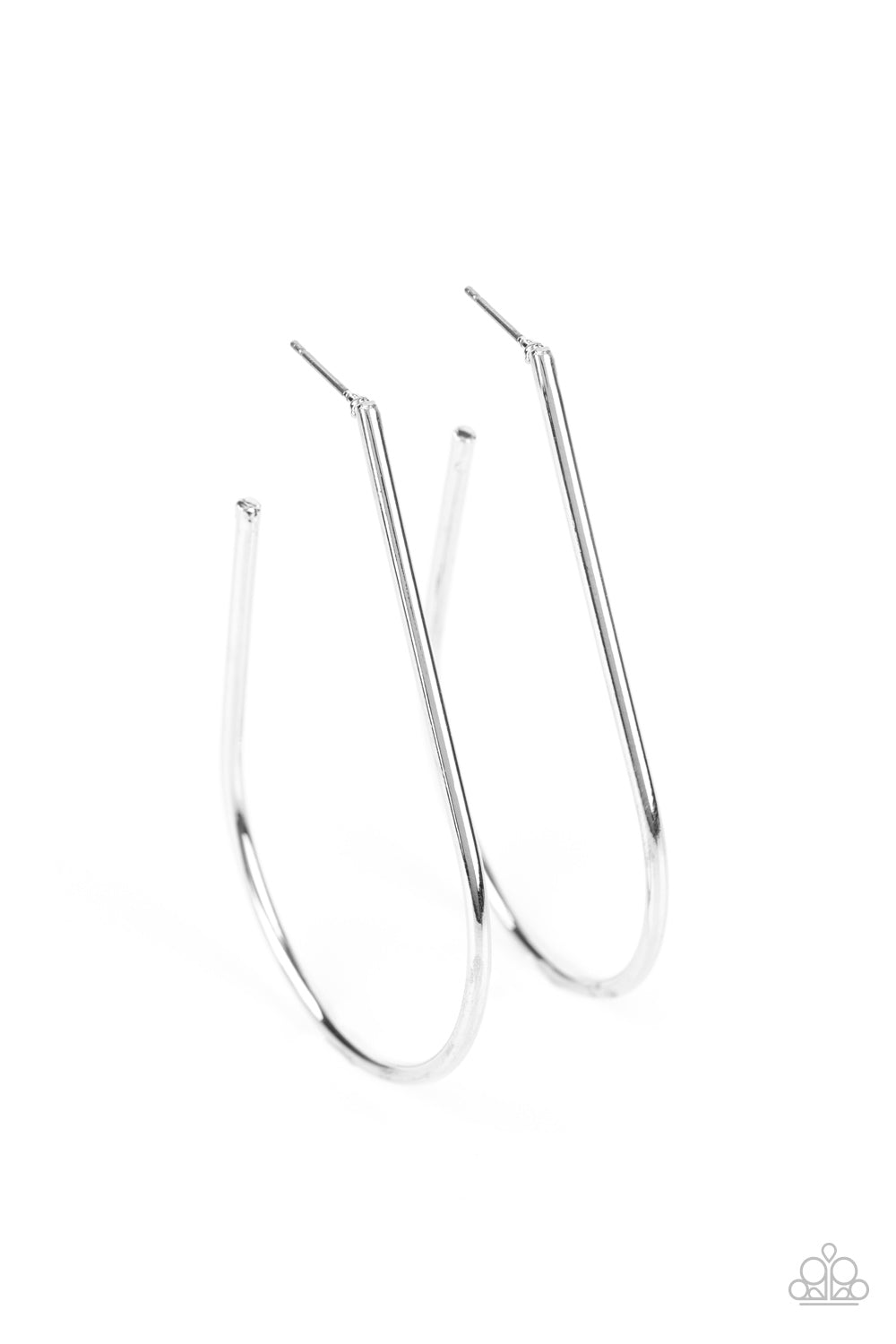 Paparazzi City Curves - Silver Earrings - A Finishing Touch Jewelry