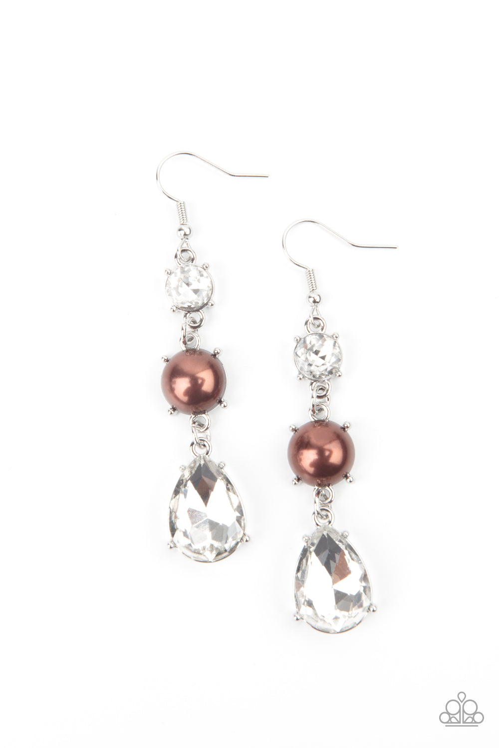 Paparazzi Unpredictable Shimmer - Brown Earrings - A Finishing Touch Jewelry