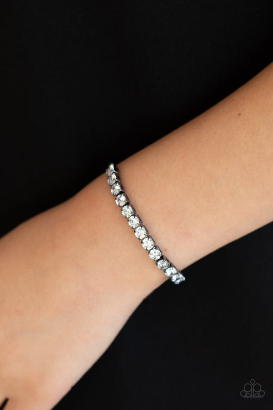 Paparazzi Red Carpet Rival - Black Bracelet - A Finishing Touch Jewelry