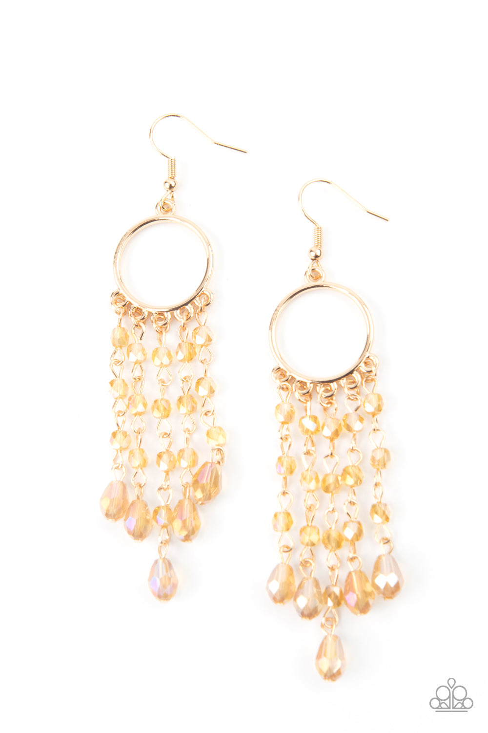 Paparazzi Dazzling Delicious - Gold Earrings - A Finishing Touch Jewelry