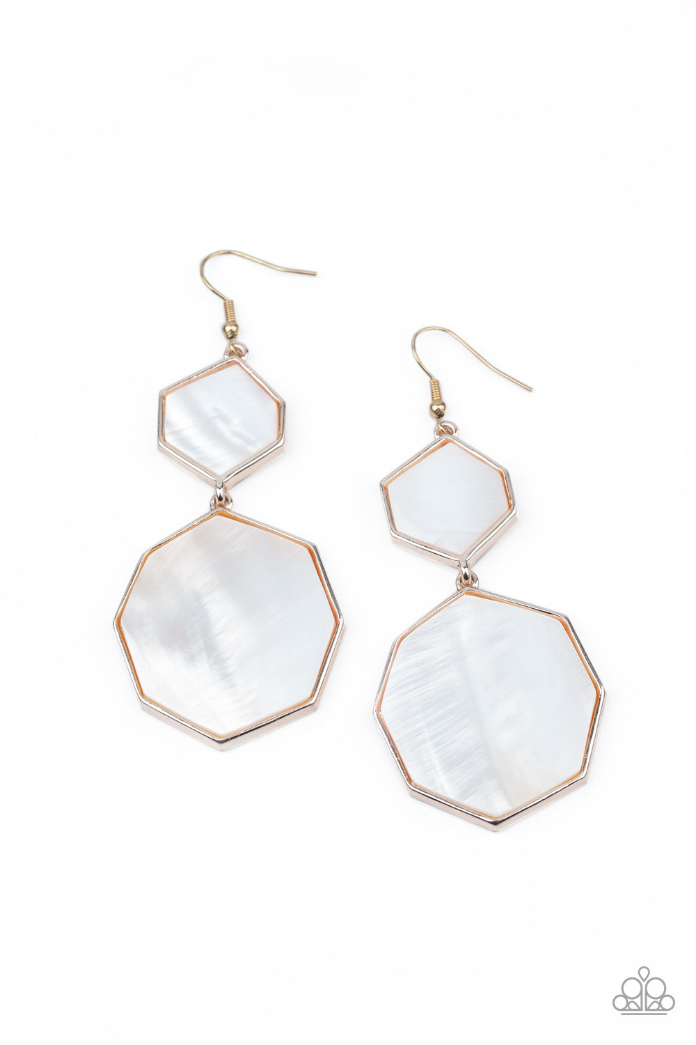 Paparazzi Vacation Glow - Rose Gold Earrings - A Finishing Touch Jewelry
