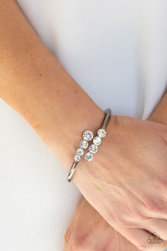 Paparazzi Defying Dazzle - Black Bracelet - A Finishing Touch Jewelry