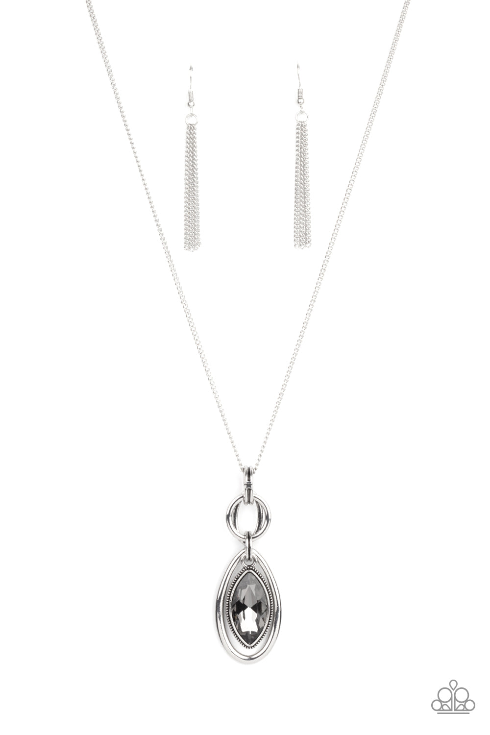 Paparazzi Glamorously Glaring - Silver Necklace - A Finishing Touch Jewelry