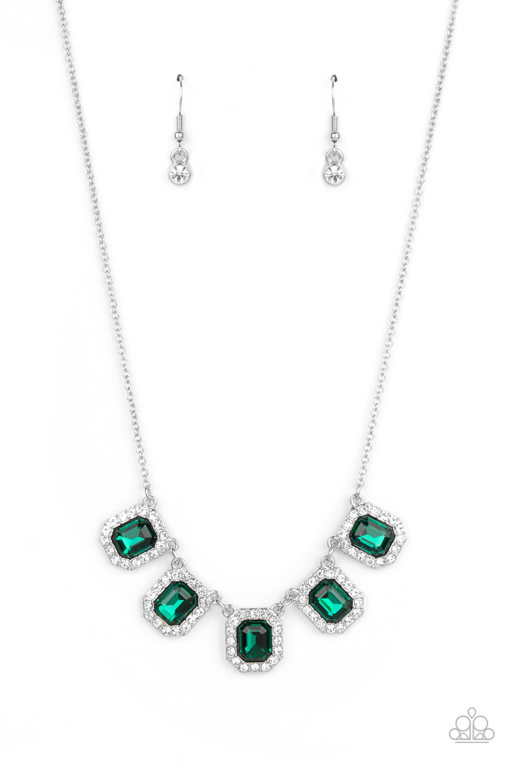 Paparazzi Next Level Luster - Green Necklace - A Finishing Touch Jewelry