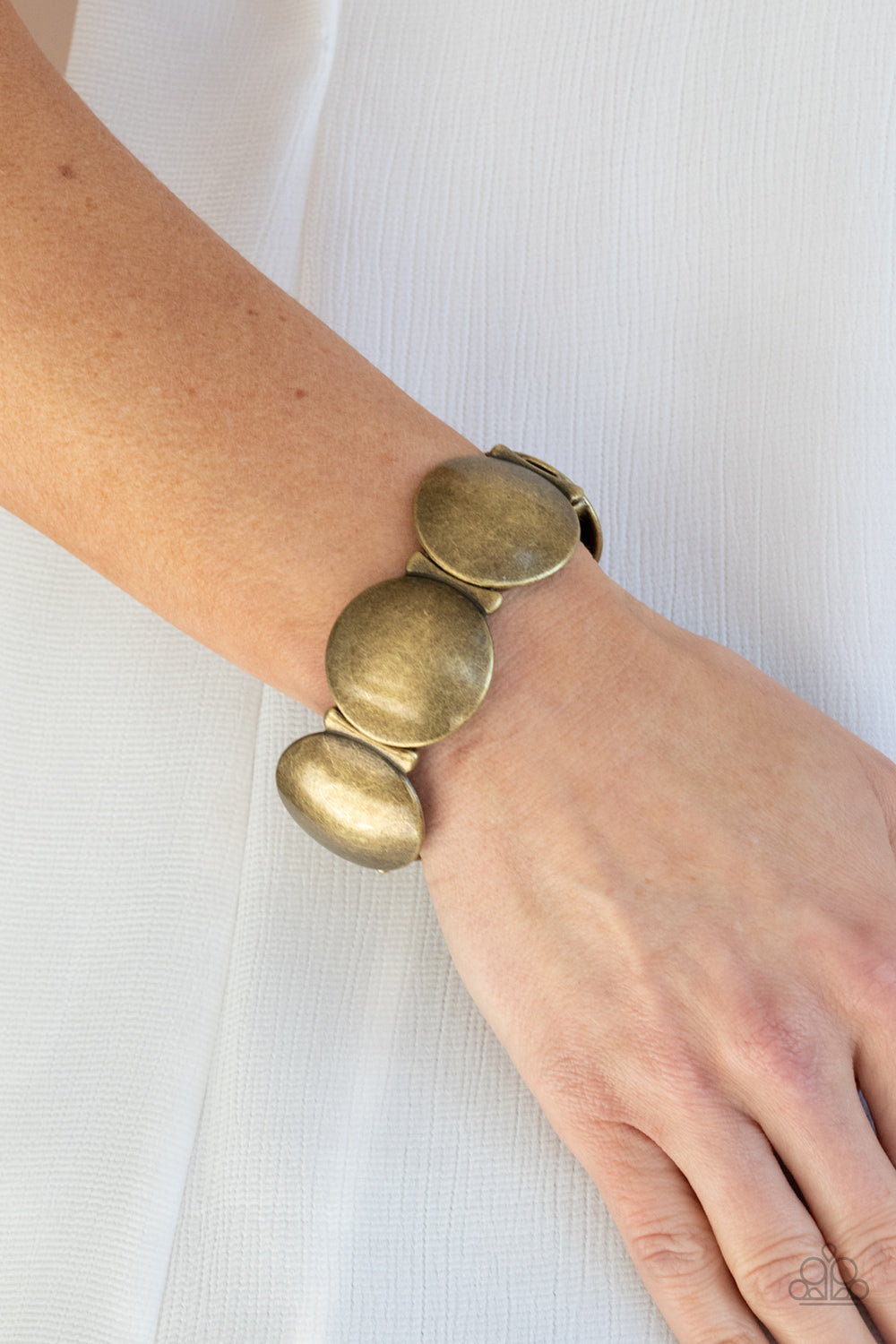 Paparazzi Going, Going, GONG! - Brass Bracelet - A Finishing Touch Jewelry