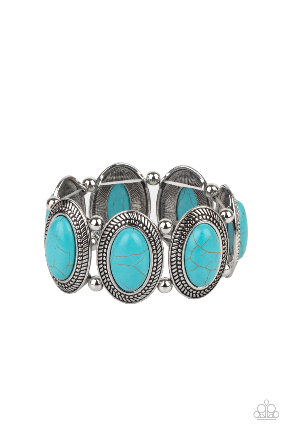 Paparazzi Until The Cows Come HOMESTEAD - Blue Bracelet - A Finishing Touch Jewelry