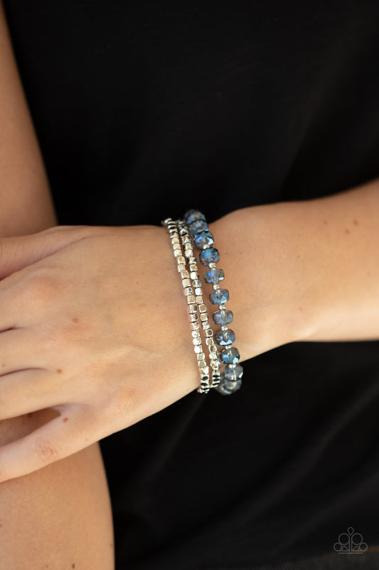 Paparazzi Celestial Circus - Blue Bracelet - A Finishing Touch Jewelry