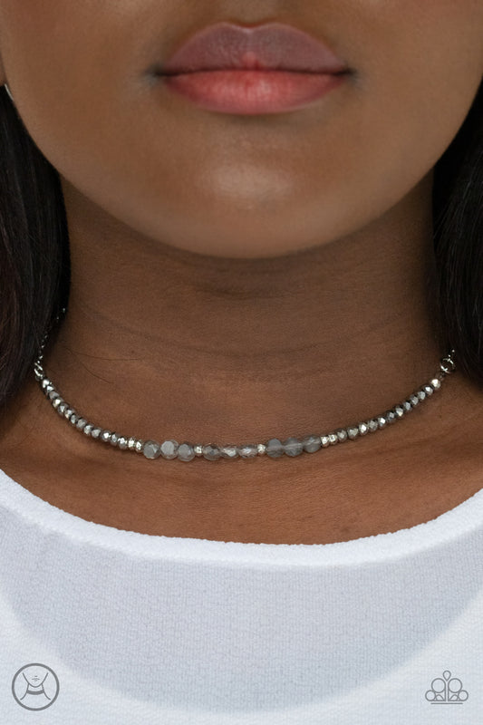 Paparazzi Space Odyssey - Silver Choker Necklace - A Finishing Touch Jewelry