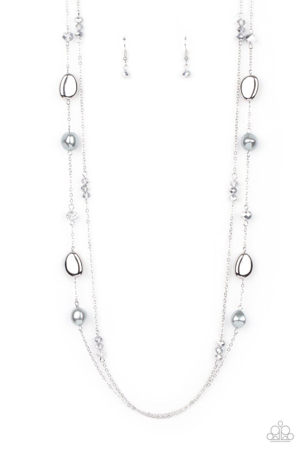 Paparazzi Gala Goals - Silver Necklace - A Finishing Touch Jewelry