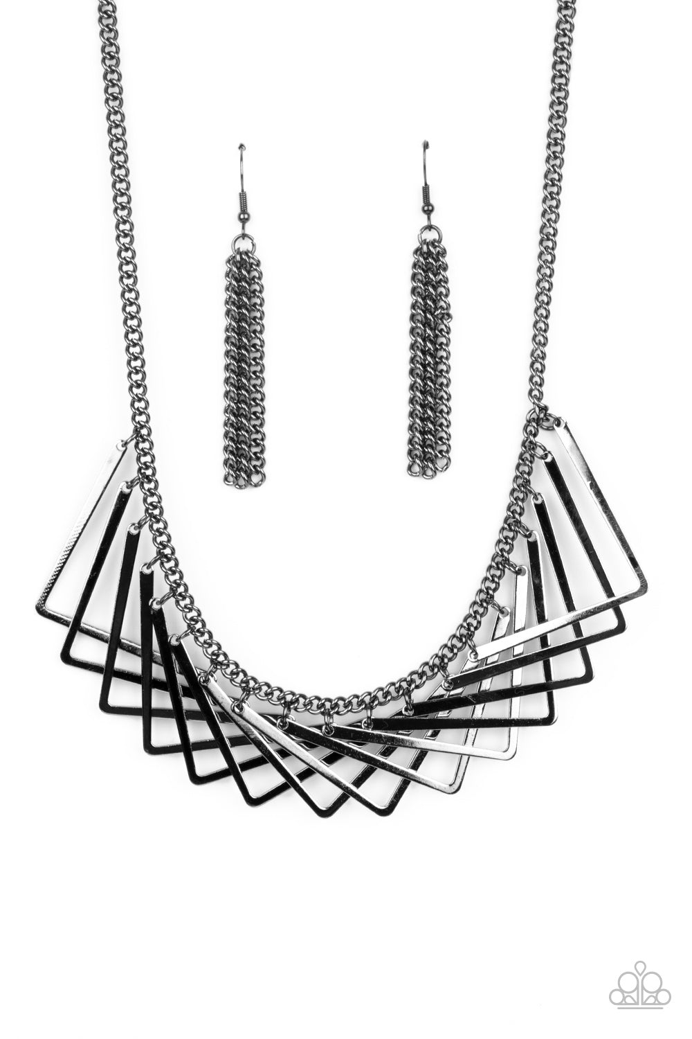 Paparazzi Metro Mirage - Black Necklace - A Finishing Touch Jewelry
