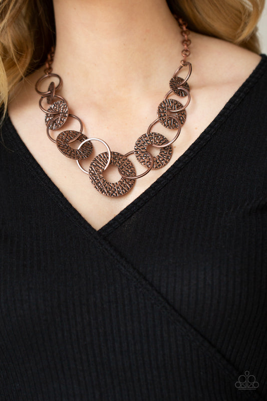 Paparazzi Industrial Envy - Copper Necklace - A Finishing Touch Jewelry