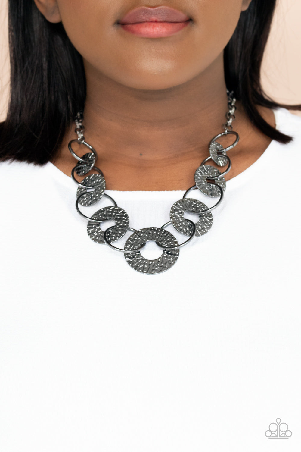 Paparazzi Industrial Envy - Black Necklace - A Finishing Touch Jewelry
