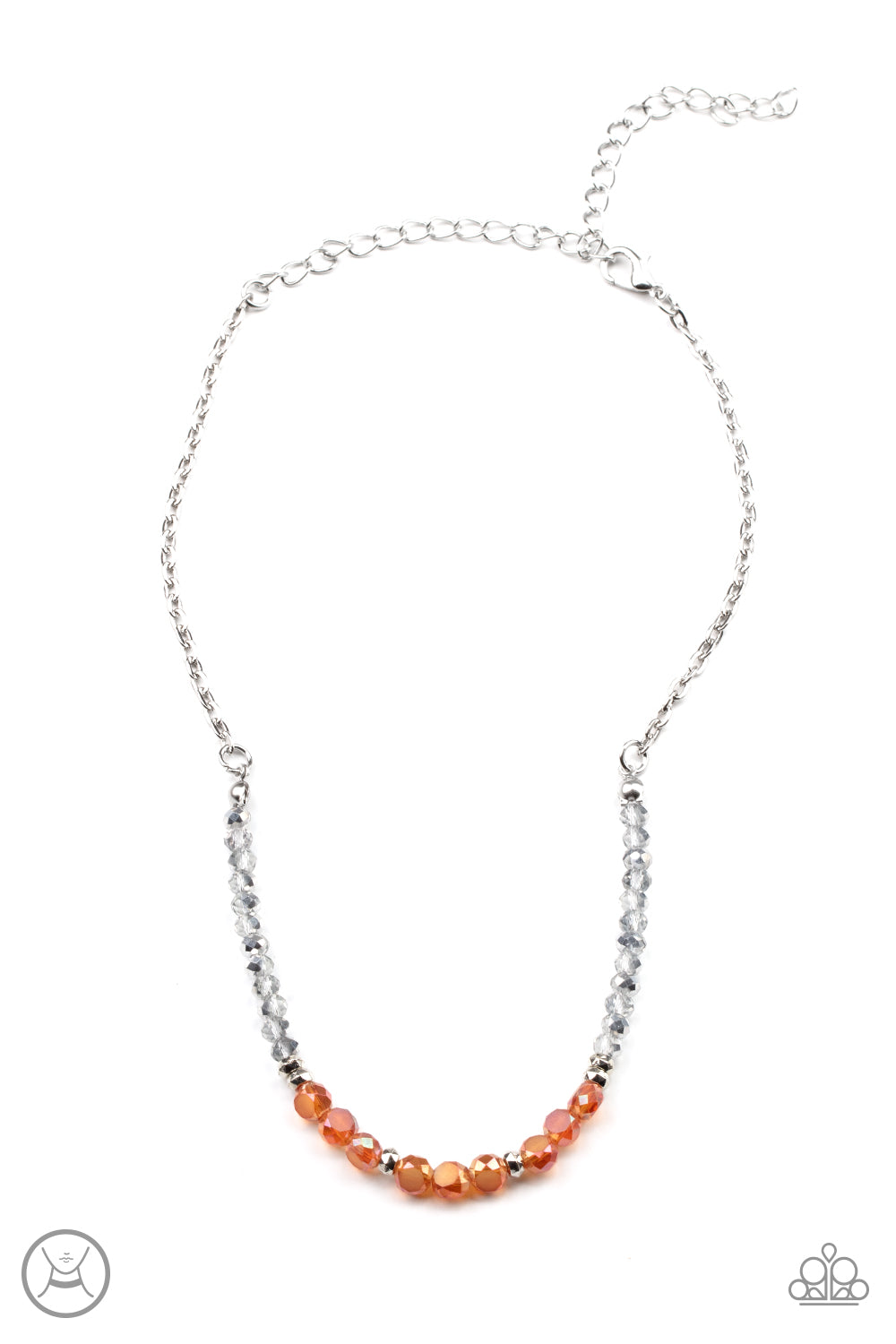 Paparazzi Space Odyssey - Orange Choker Necklace - A Finishing Touch Jewelry
