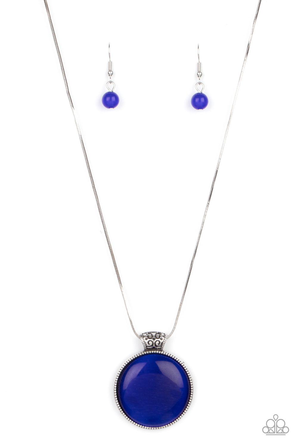 Paparazzi Look Into My Aura - Blue Necklace - A Finishing Touch Jewelry