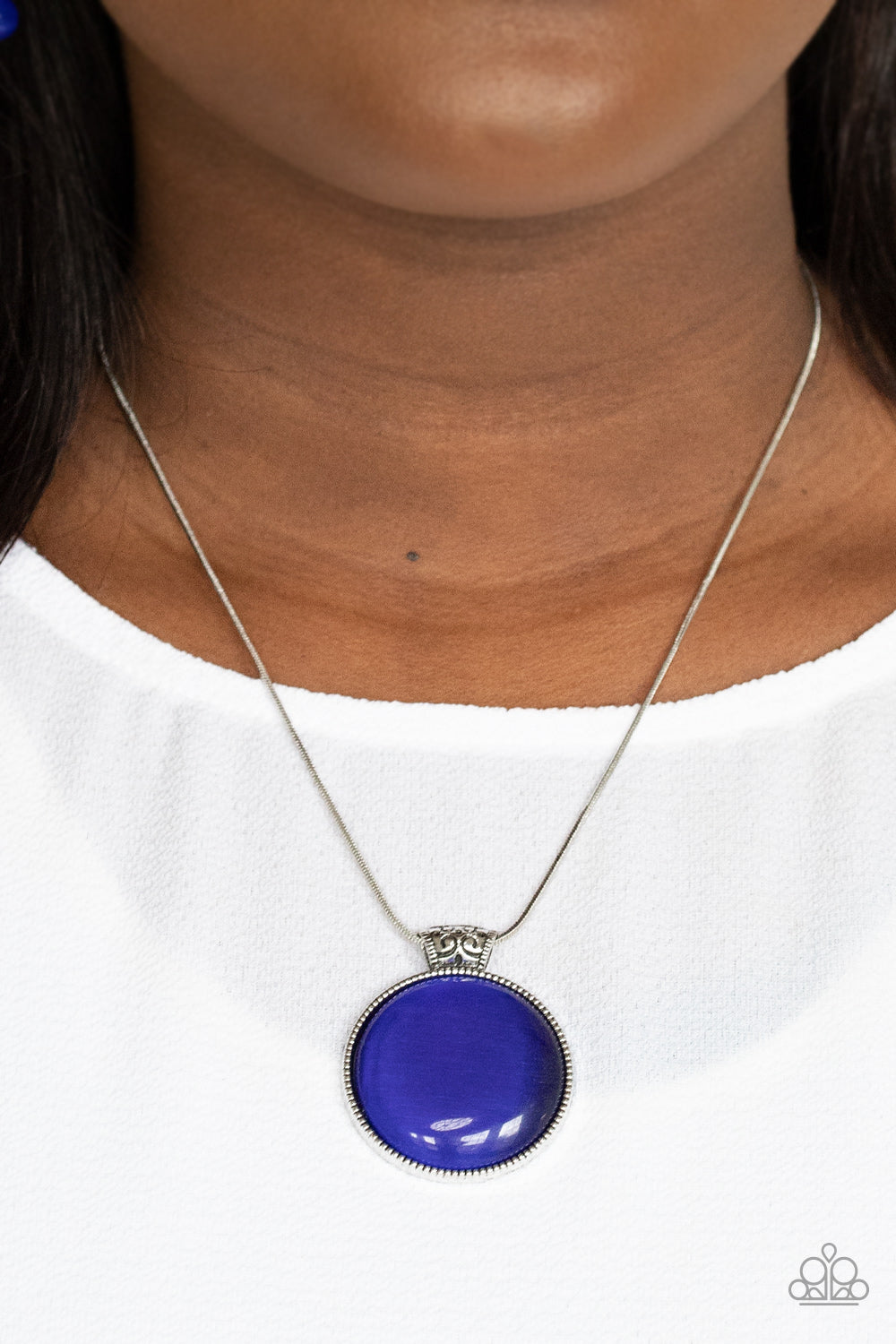 Paparazzi Look Into My Aura - Blue Necklace - A Finishing Touch Jewelry