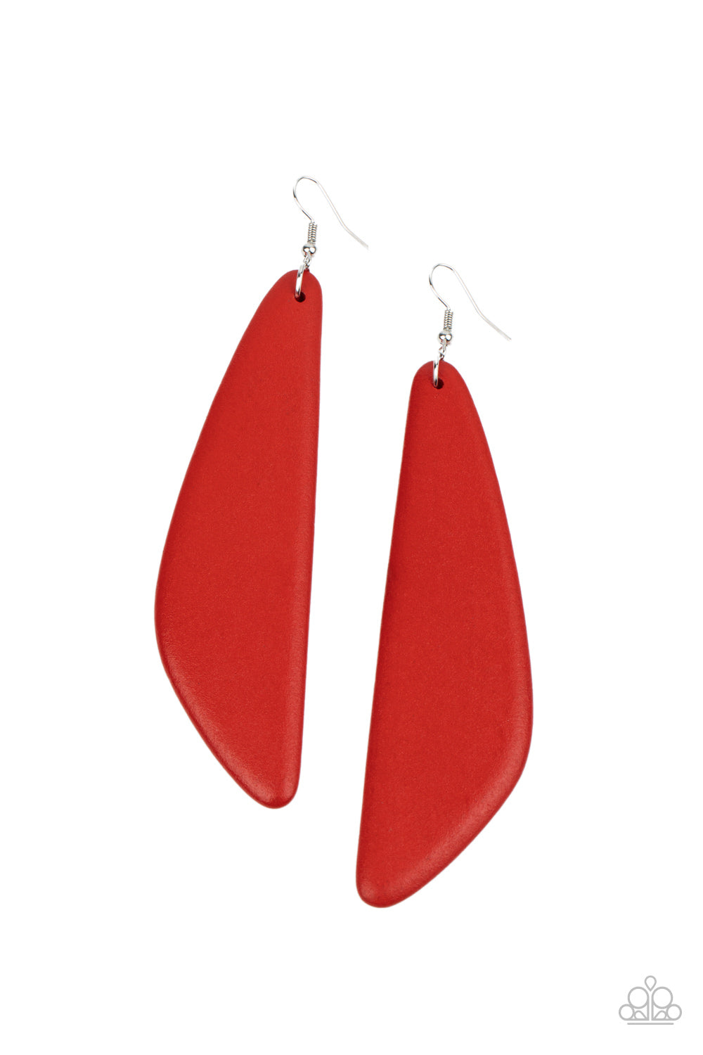 Paparazzi Scuba Dream - Red Earrings - A Finishing Touch Jewelry