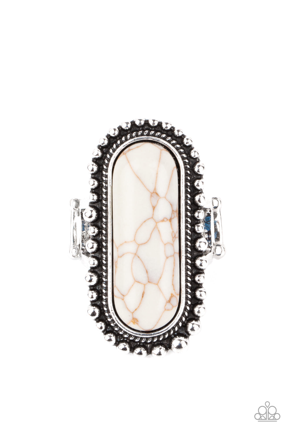 Paparazzi Sedona Scene - White Ring - A Finishing Touch Jewelry