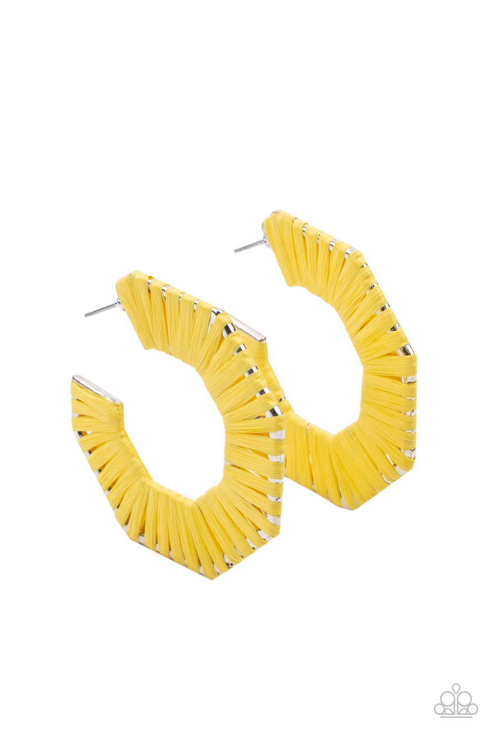 Paparazzi Fabulously Fiesta - Yellow Earrings - A Finishing Touch Jewelry