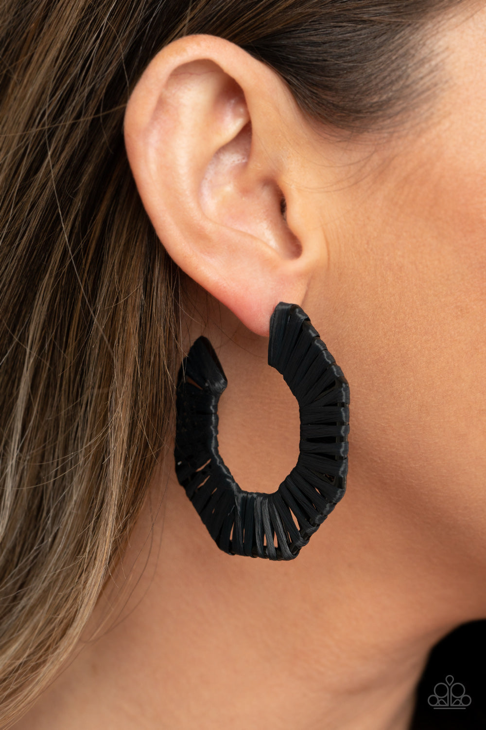 Paparazzi Fabulously Fiesta - Black Earrings - A Finishing Touch Jewelry
