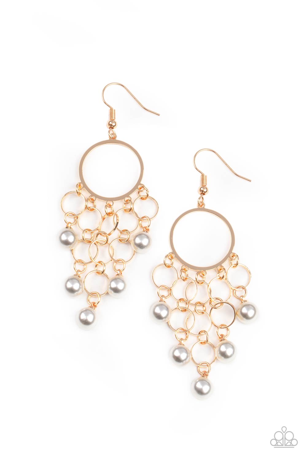 Paparazzi When Life Gives You Pearls - Gold Earrings - Pearl Earrings Paparazzi jewelry images