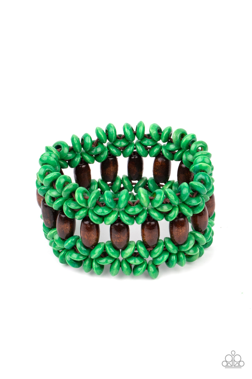 Paparazzi Bali Beach Retreat - Green Bracelet - A Finishing Touch Jewelry