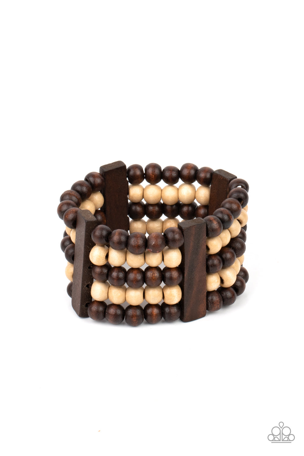 Paparazzi Caribbean Catwalk - Brown Bracelet - A Finishing Touch Jewelry
