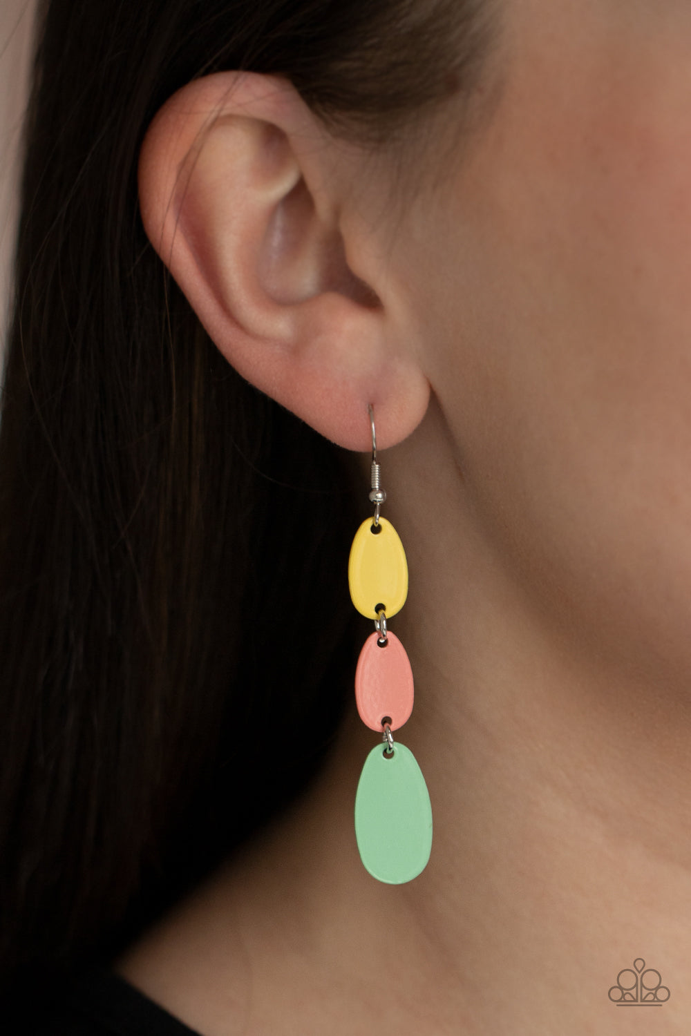 Paparazzi Rainbow Drops - Multi Earrings - A Finishing Touch Jewelry