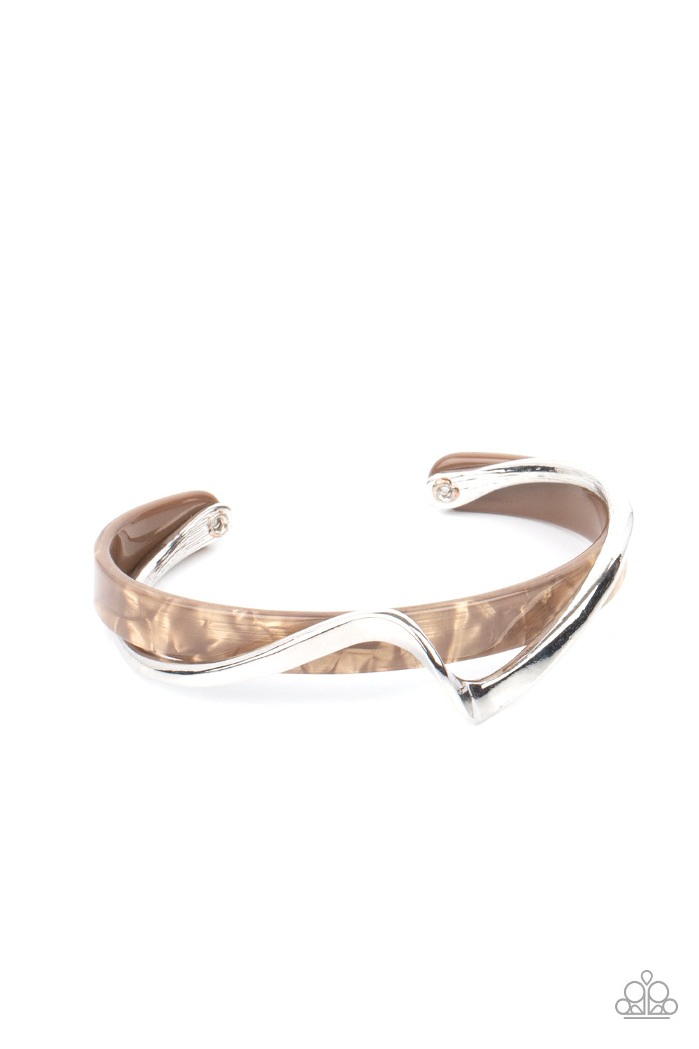 Paparazzi Craveable Curves - Brown Bracelet - A Finishing Touch Jewelry