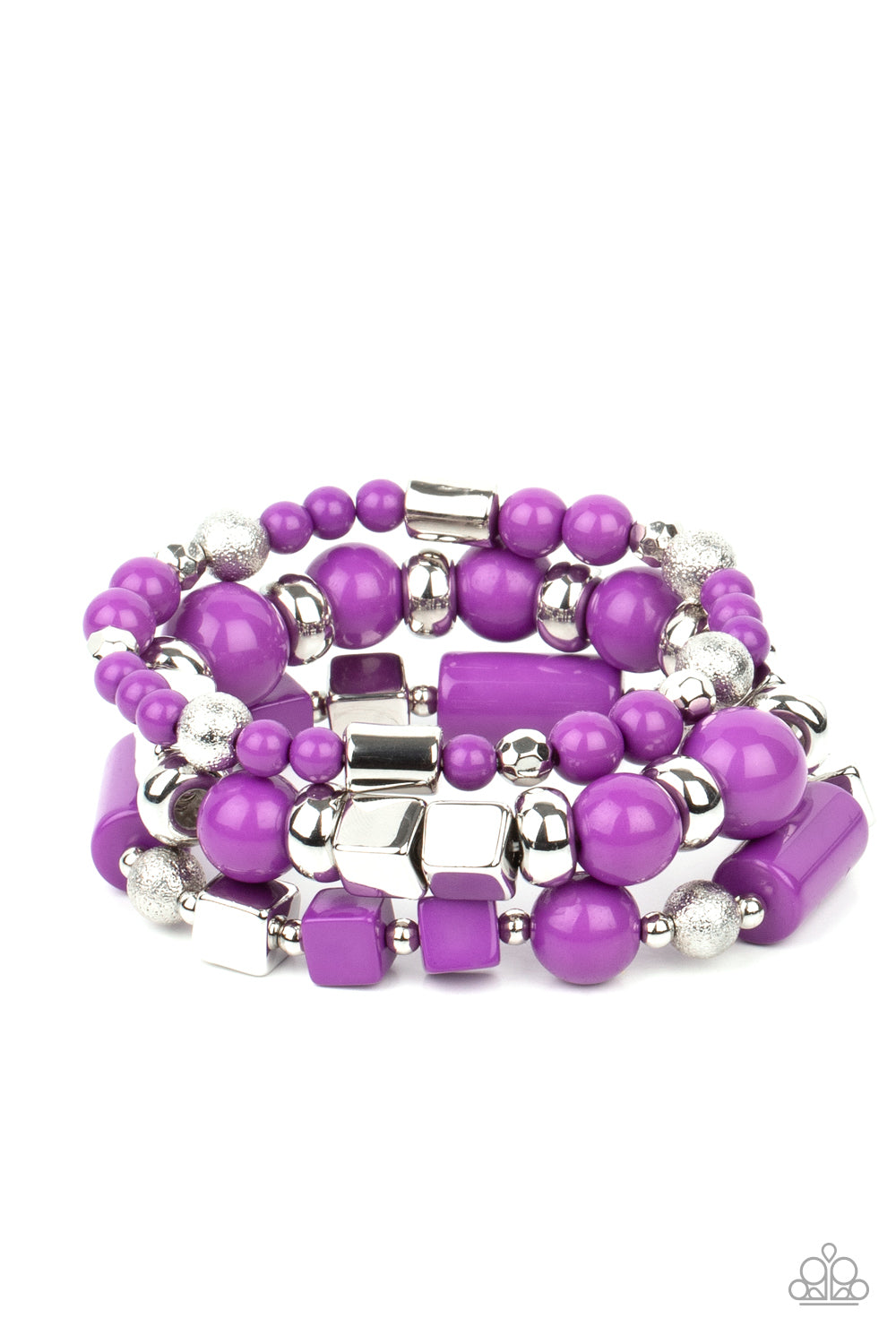 Paparazzi Perfectly Prismatic - Purple Bracelet - A Finishing Touch Jewelry
