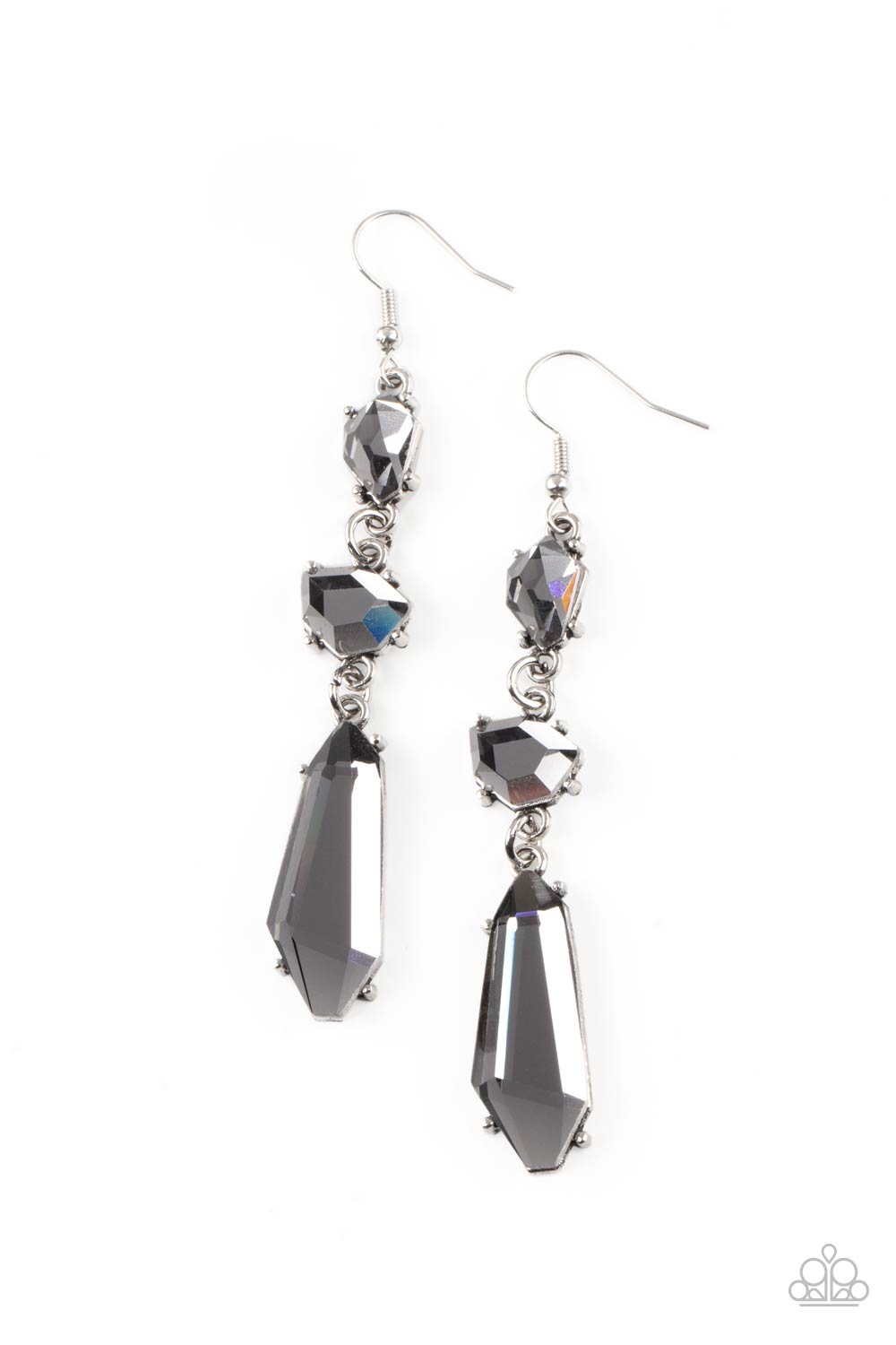 Paparazzi Sophisticated Smolder - Silver Earrings - A Finishing Touch Jewelry
