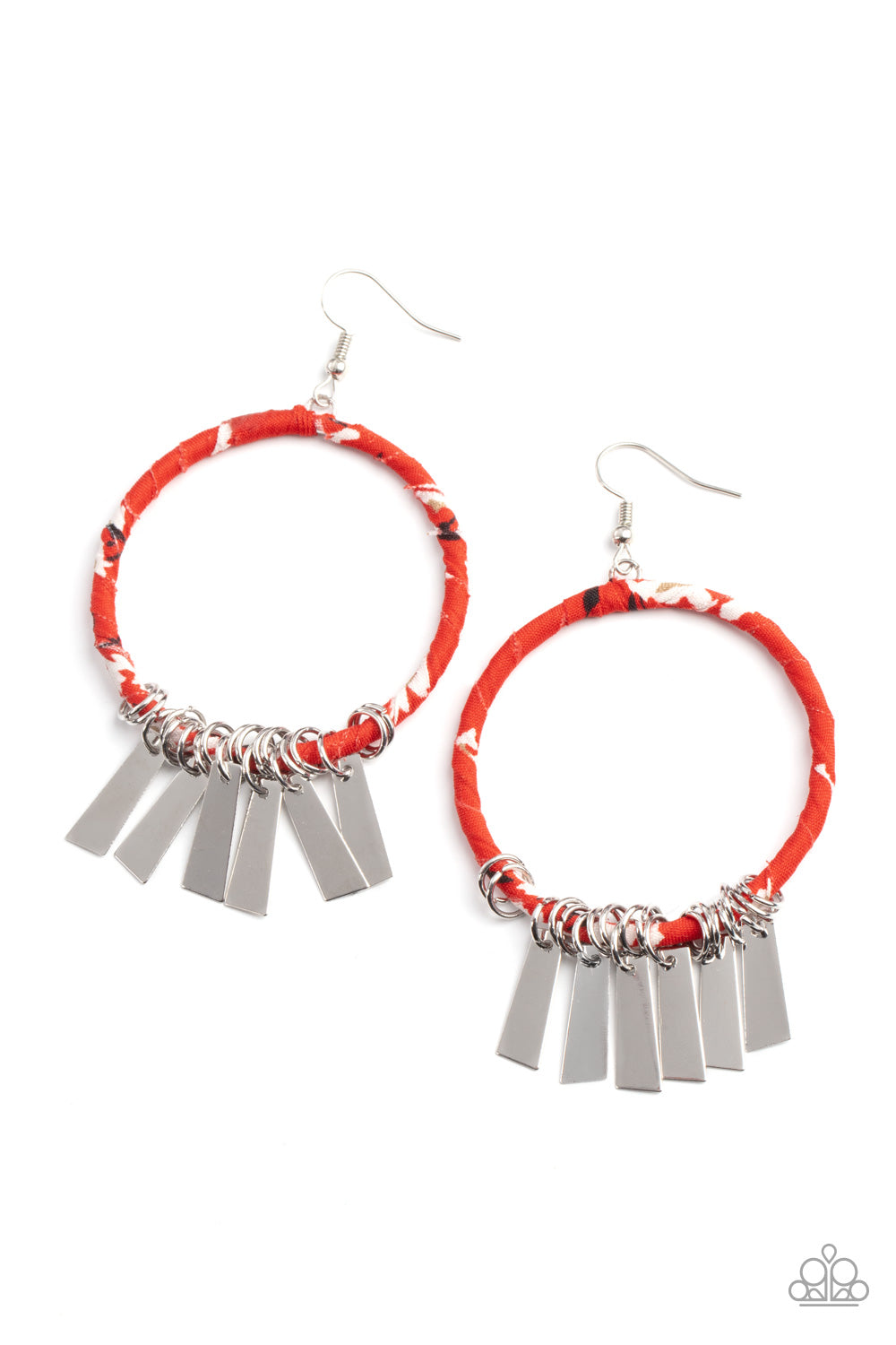 Paparazzi Garden Chimes - Red Earrings - A Finishing Touch Jewelry