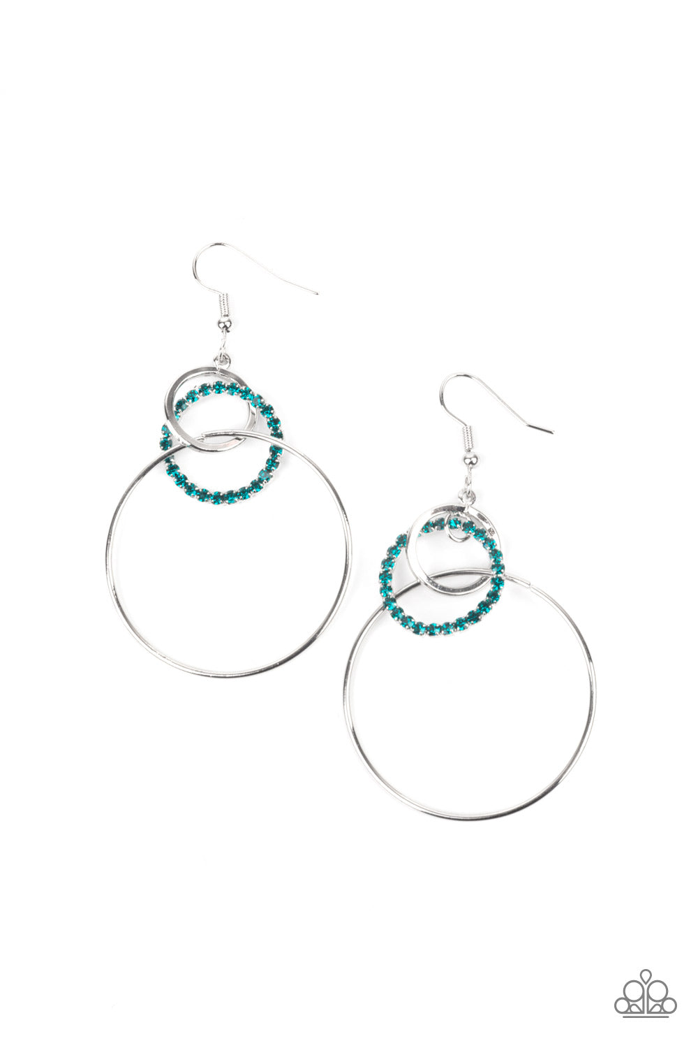Paparazzi In An Orderly Fashion - Blue Earrings - A Finishing Touch Jewelry