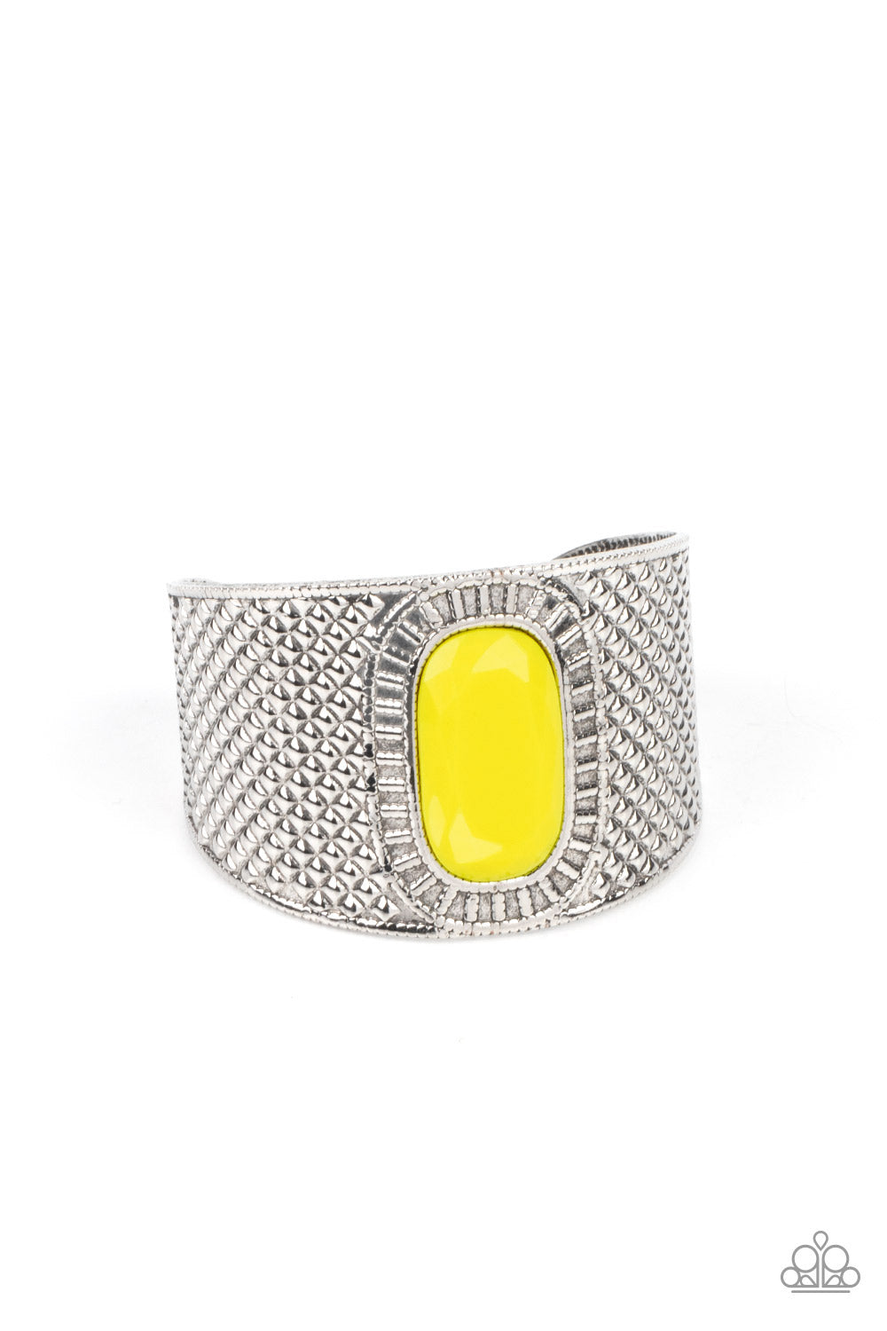 Paparazzi Poshly Pharaoh - Yellow Bracelet - A Finishing Touch Jewelry
