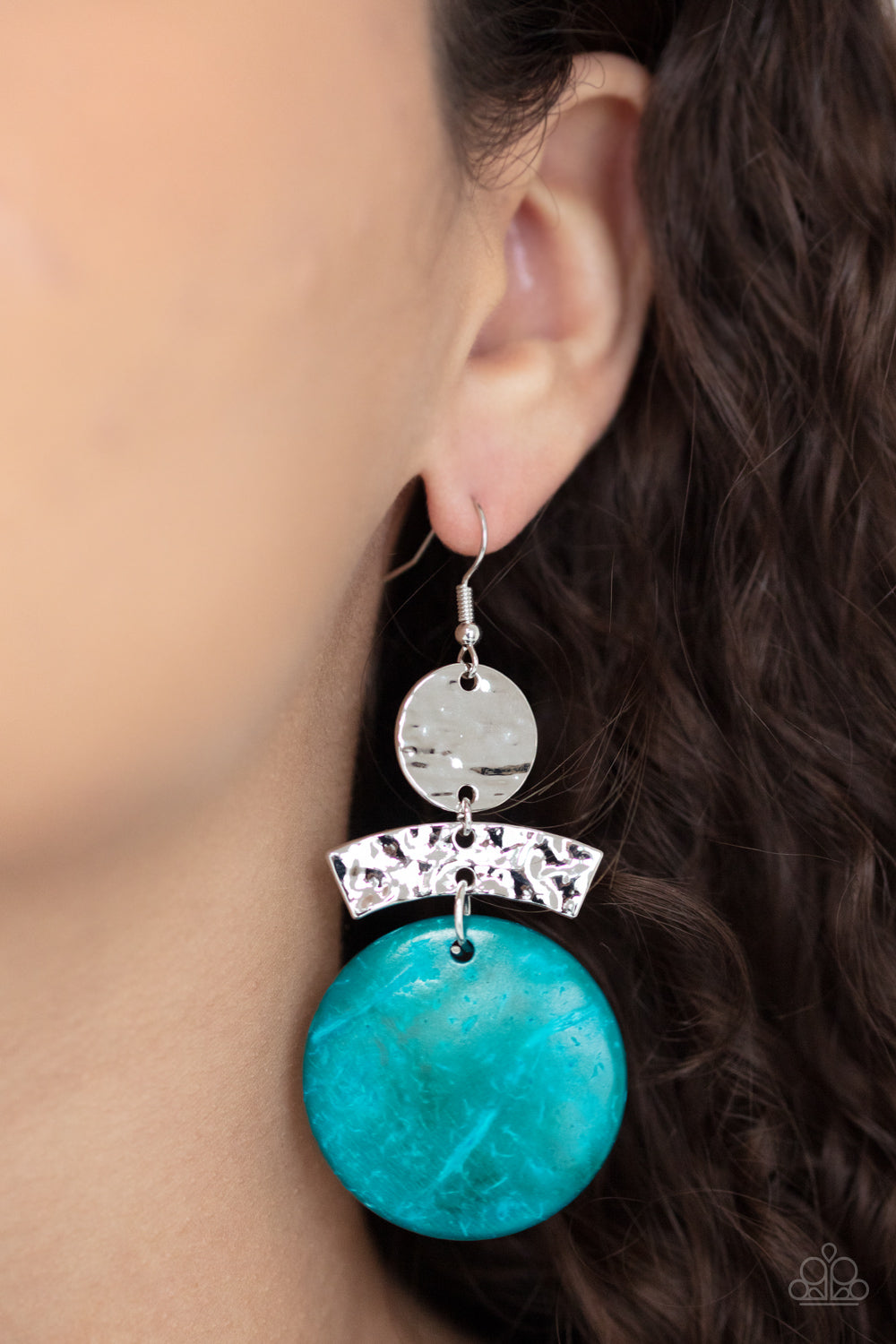 Paparazzi Diva Of My Domain - Blue Earrings - A Finishing Touch Jewelry