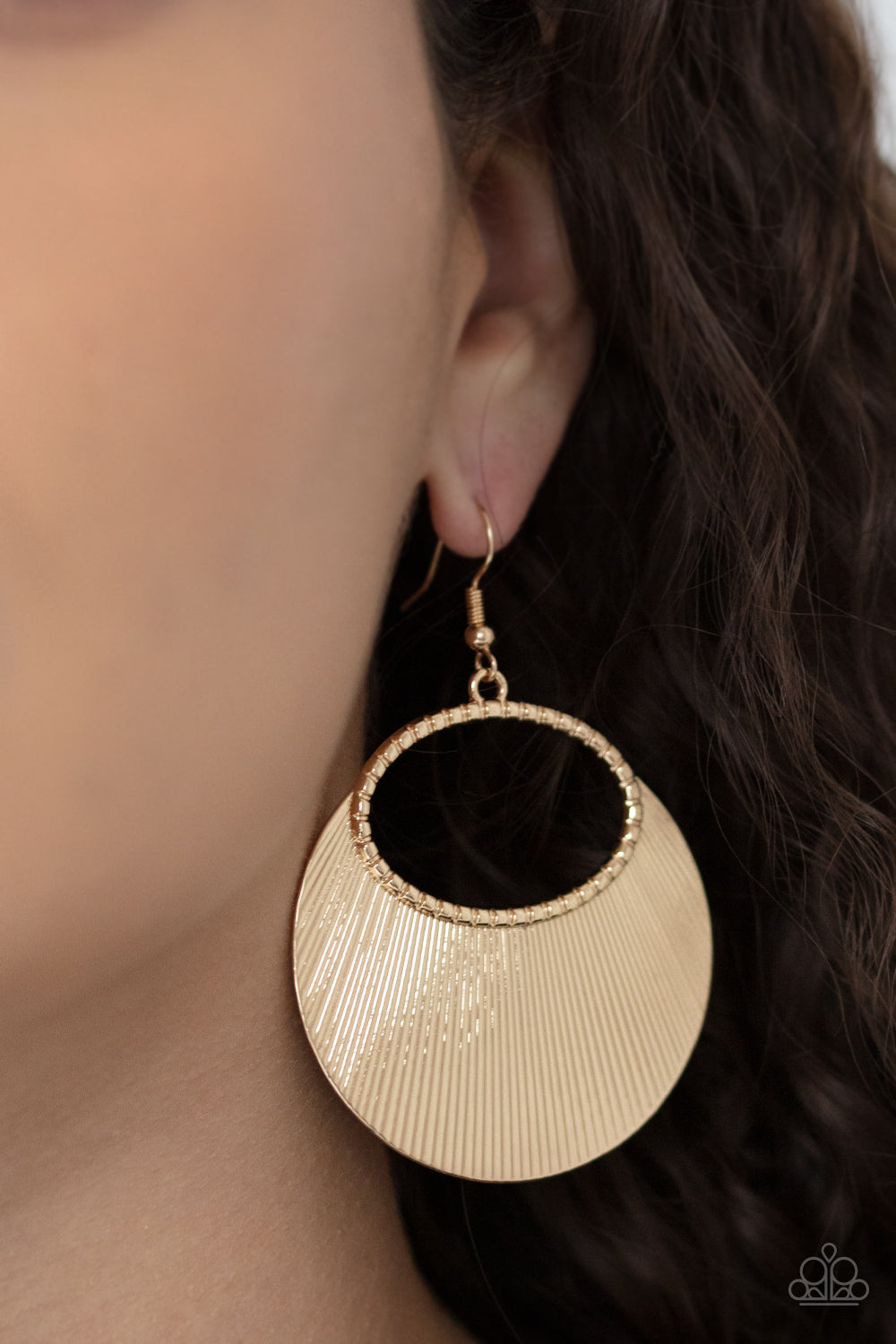 Paparazzi Fan Girl Glam - Gold Earrings - A Finishing Touch Jewelry