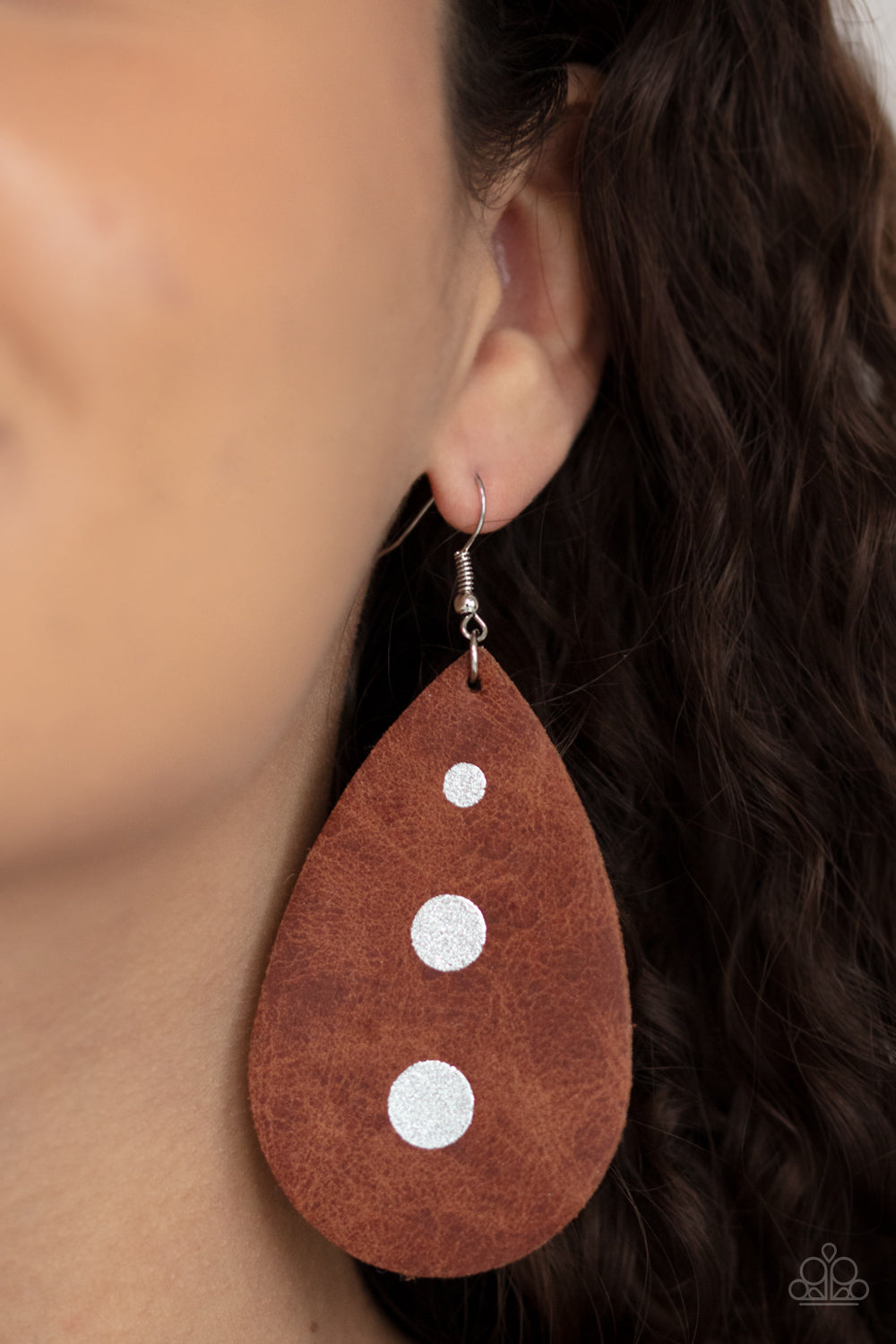 Paparazzi Rustic Torrent - Brown Earrings - A Finishing Touch Jewelry